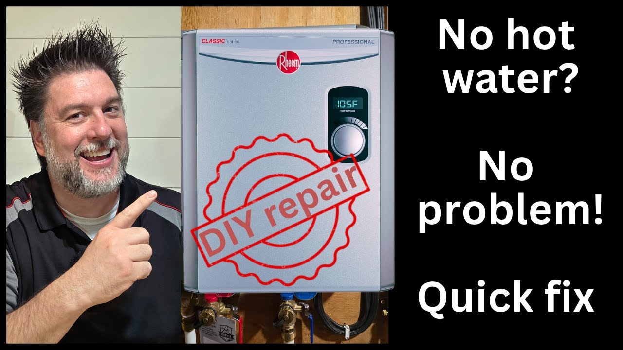 Tankless Water Heater Repair Quick fix - under $6 repair. How to repair ...
