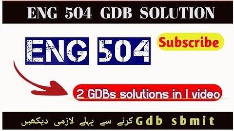 Eng 504gdb solution 2025|VU|2 SOLUTIONS  in 1 video |Eng #rslearningzone504GDBbyRSLearningZone