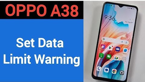 how to set data limit warning,Oppo A38 me data limit kaise set karen