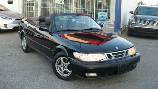 2001 SAAB 9-3 Convertible Startup Engine & In Depth Tour