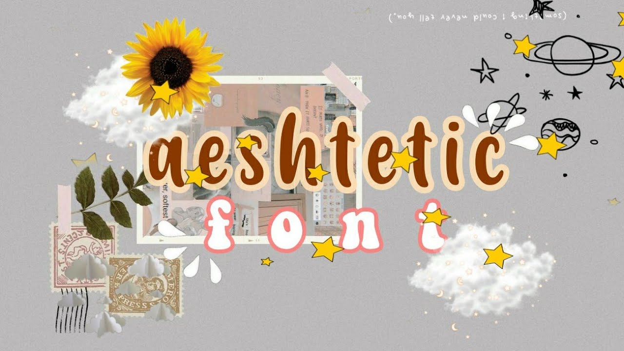 aesthetic font🌿 || dafont || indonesia 