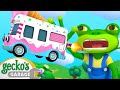 Gecko Screams for Flying Ice Cream | Gecko&#39;s Garage | Trucks For Children | Cartoons For Kids