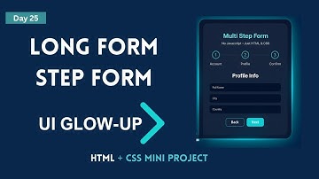 Build a Multi-Step Form with HTML & CSS Only (Day 25)#codingforbeginners #webdesign #htmlforms 