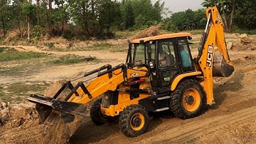 Leaving Soil In Village / JCB Bull Dozer Leaving Soil Video