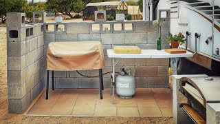 We Built Our Off-Grid Outdoor Kitchen in Under 2 Hours! by The Upside of Downsizing 3,870 views 2 years ago 8 minutes, 35 seconds