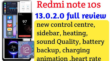 Redmi note 10s miui 13.0.2.0 full features review Voice changer, heating problem,new control centre
