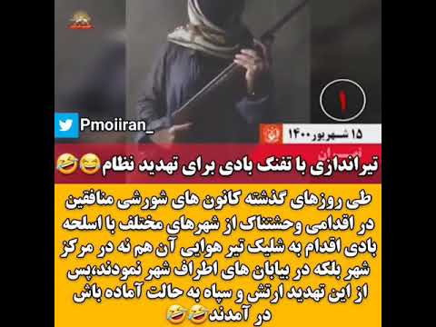 تیراندازی با تفنگ بادی برای تهدید نظام
