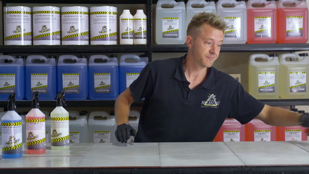 D.I.Y Anti Slip Treatment for tiles by Slip No More