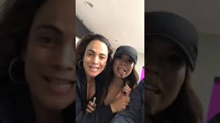 Alice Braga and Hemky Madeira - Live Queen Of The South