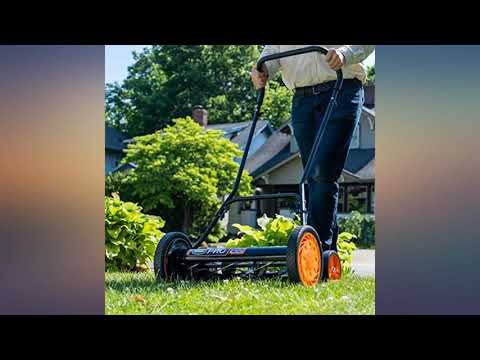 Classic Push Reel Lawn Mower; 18-inch, five-blade