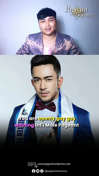 Openly gay man wins Mister Tourism World 👑🇲🇲👏🏻 #myanmar #lgbt #shorts