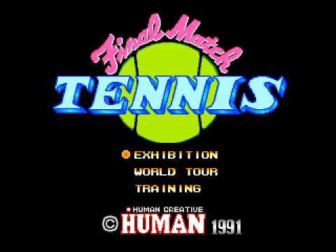 PC Engine Longplay [181] Final Match Tennis (JP)
