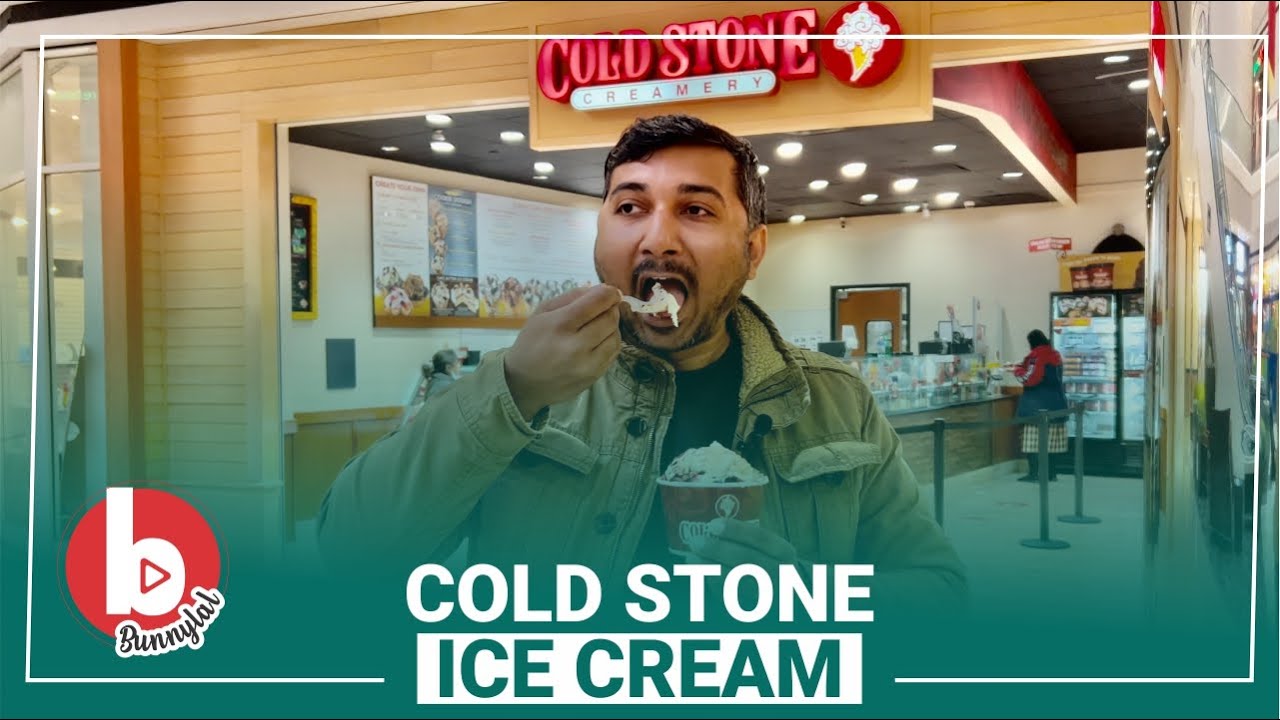 Testing cold stone ice cream in winter time in usa 2022 YouTube