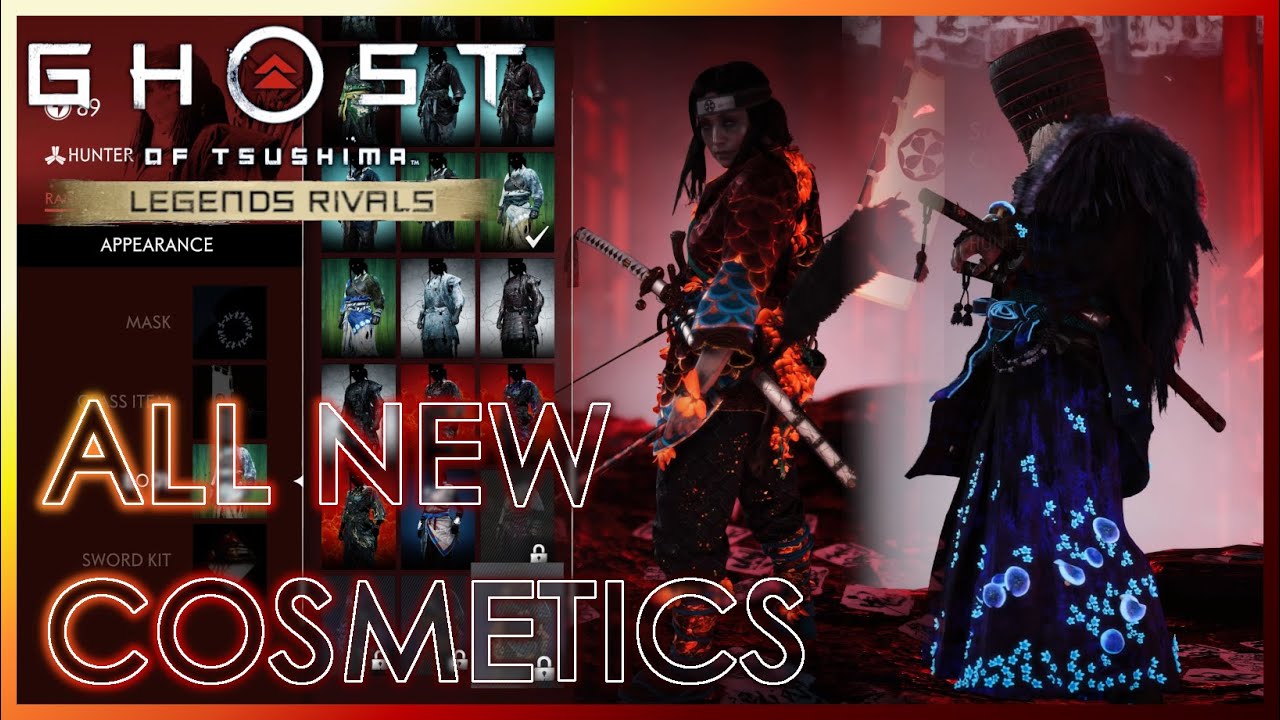 ALL NEW COSMETICS & How to Get Them  Ghost of Tsushima Rivals Legends 