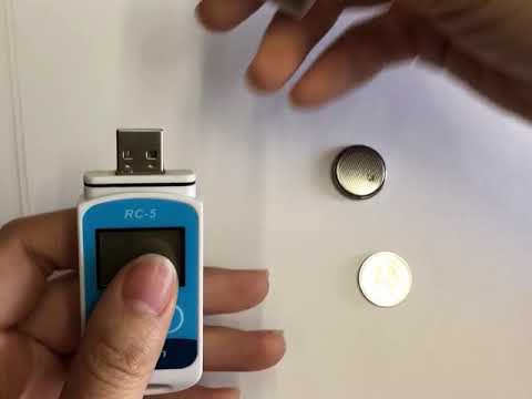Reusable USB thermometer, RC-5 temperature recorder