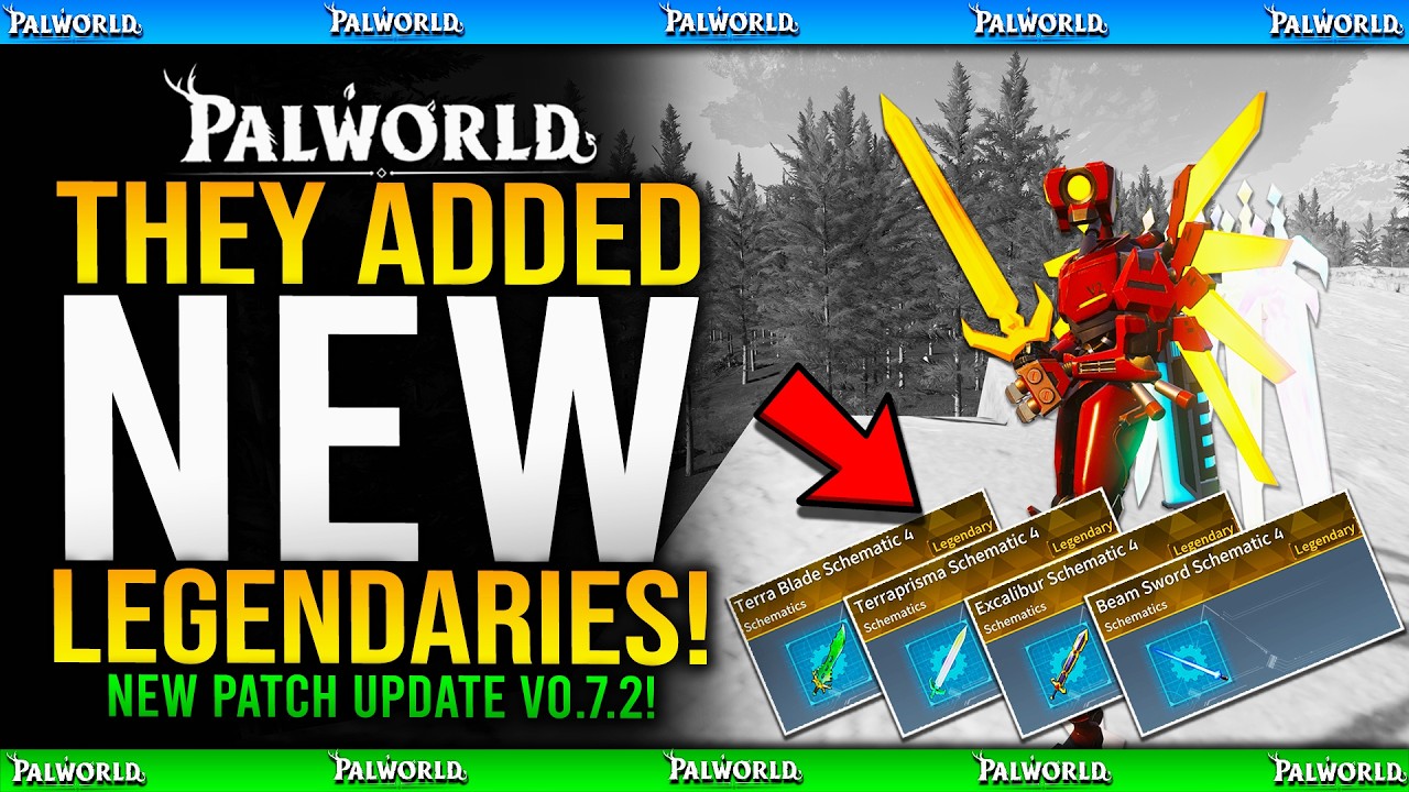 NEW Update Adds in LEGENDARY MELEE WEAPON Variations in Palworld Update - Patch v0.7.2