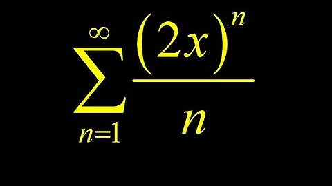 Introduction to power series centered at zero and application to (2x)^n/n interval of convergence.