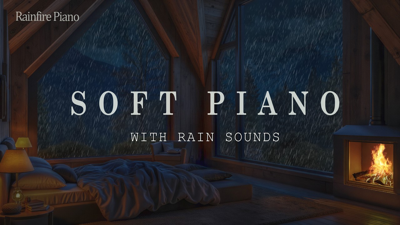 Relaxing Piano and Soft Rain 🌧️ Deep Sleep Music for Stress Relief ...