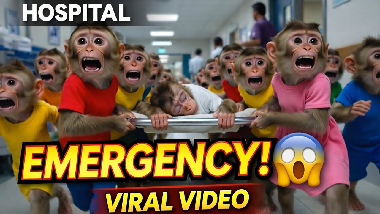 Baby Monkey Rushed😱 to Hospital 🥺 | What Happened Suddenly? | Viral AI Video 