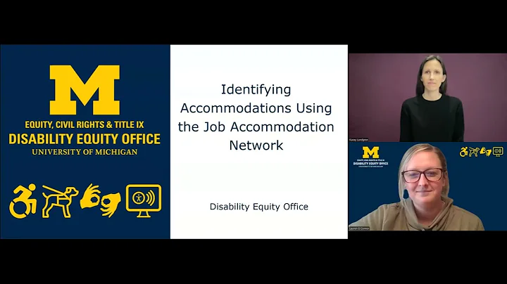 Identifying Accommodations Using the Job Accommodation Network