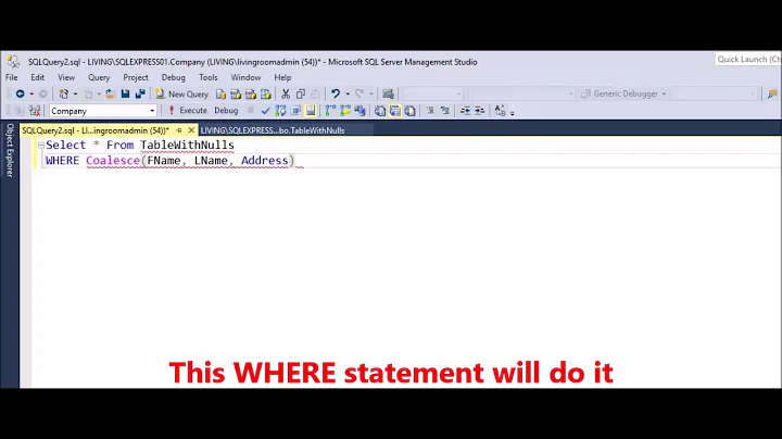 MSSQL - Load records only if one of the column is not null