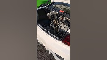 Exhaust pipe out from trunk! #jdm #carevent #stancenation #japanesecar #2jz #aristo #trend #carvideo