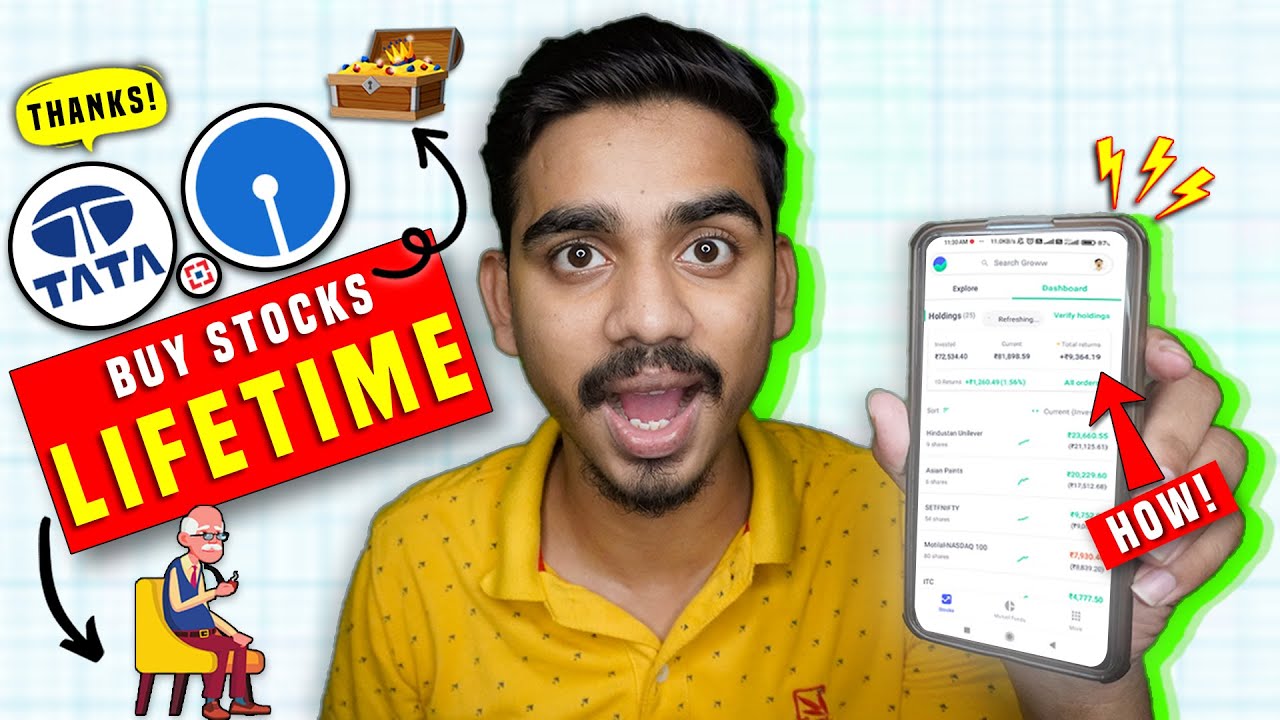 EASY HAI! STOCKS ko LONG TERM ke liye BUY kaise kare How to hold