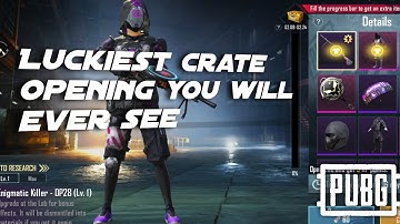 Enigmatic killer DP28 Luckiest crate opening - PUBG Mobile
