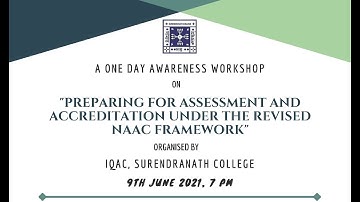 Awareness Workshop | Preparing for Assessment and Accreditation under the Revised NAAC Framework