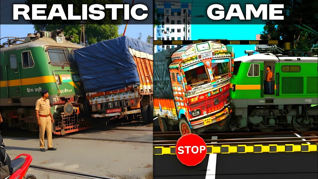 Gonda Asansol Express Collides with Truck at Rail Road Crossing 