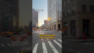 Fixing a dangerous intersection #nyc #tribeca #carcrash #caraccident #roaddesign #urbanism