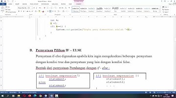 Struktur Kontrol di java