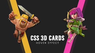 CSS 3D Card Hover Effects