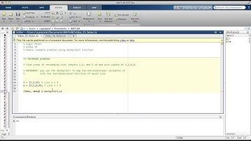 MATLAB Video 25: Example 1 using meshgrid