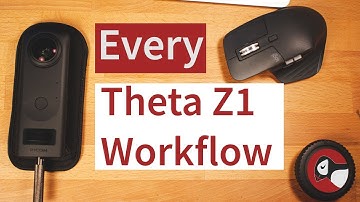 360 Workflow: Stitch, Edit and Export Theta Z1 Images - DNG, Bracketing & HDR and 2 sides of lens