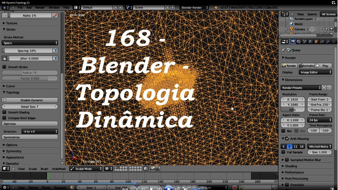 168 Blender Dynamic Topology YouTube