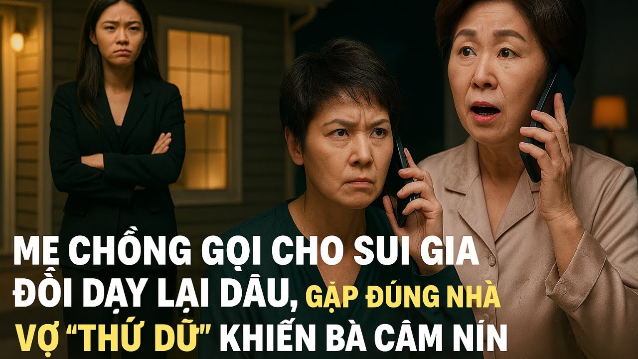 Outline Video Mẹ Chồng Gọi Cho Sui Gia Đòi Dạy Lại Con Dâu, Gặp Đúng Nhà Vợ "Thứ Dữ" Khiến Bà Câm Nín