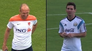 La Argentina de Messi vs. la Holanda de Robben