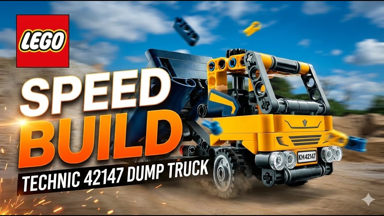 Lego Technic 72147 Dump Truck Speed Build