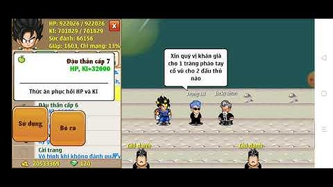 Ngọc Rồng Online :sđ 66k đi thử đại hội võ thuật lần 23