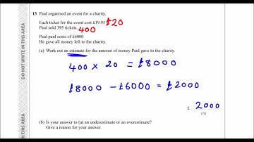 Edexcel Sample Paper 1F Question 13 - Estimating