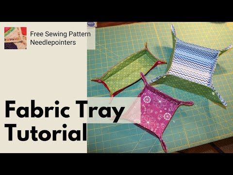 How to Sew a DIY Fabric Basket or Fabric Tray