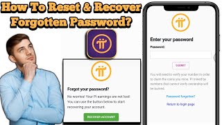 How To Reset Pi Network App Password | Recover pi network password complete explained screenshot 4