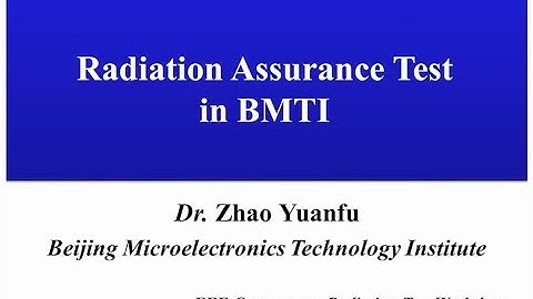 Radiation Test experience at BMTI
