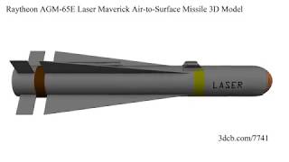 Raytheon Agm-65E Laser Maverick Air-To-Surface Missile 3D Model