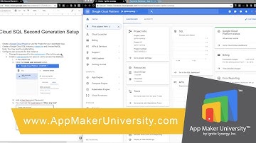 Connecting a 2nd Generation Cloud SQL Database to Google App Maker