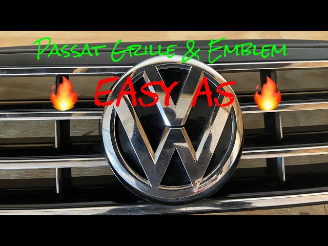 Grille And Emblem Removal - 2016 VW PASSAT 🔥 #passat 