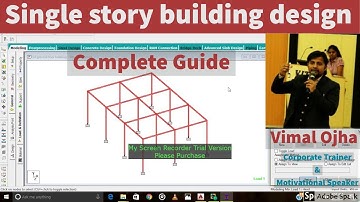 How to design Single storey building | staad pro v8i tutorials for beginners(VOL2) |Building Design|