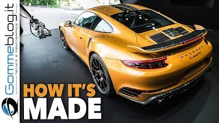 Porsche 911 Turbo S Exclusive Series 607 HP - CAR FACTORY - How It's Made ASSEMBLY
