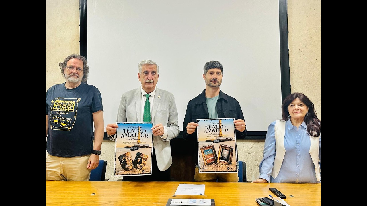 Presentación del primer Festival de Teatro Aficionado de Chipiona